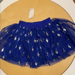 Rockets awesome lightening jewel blue tulle skirt